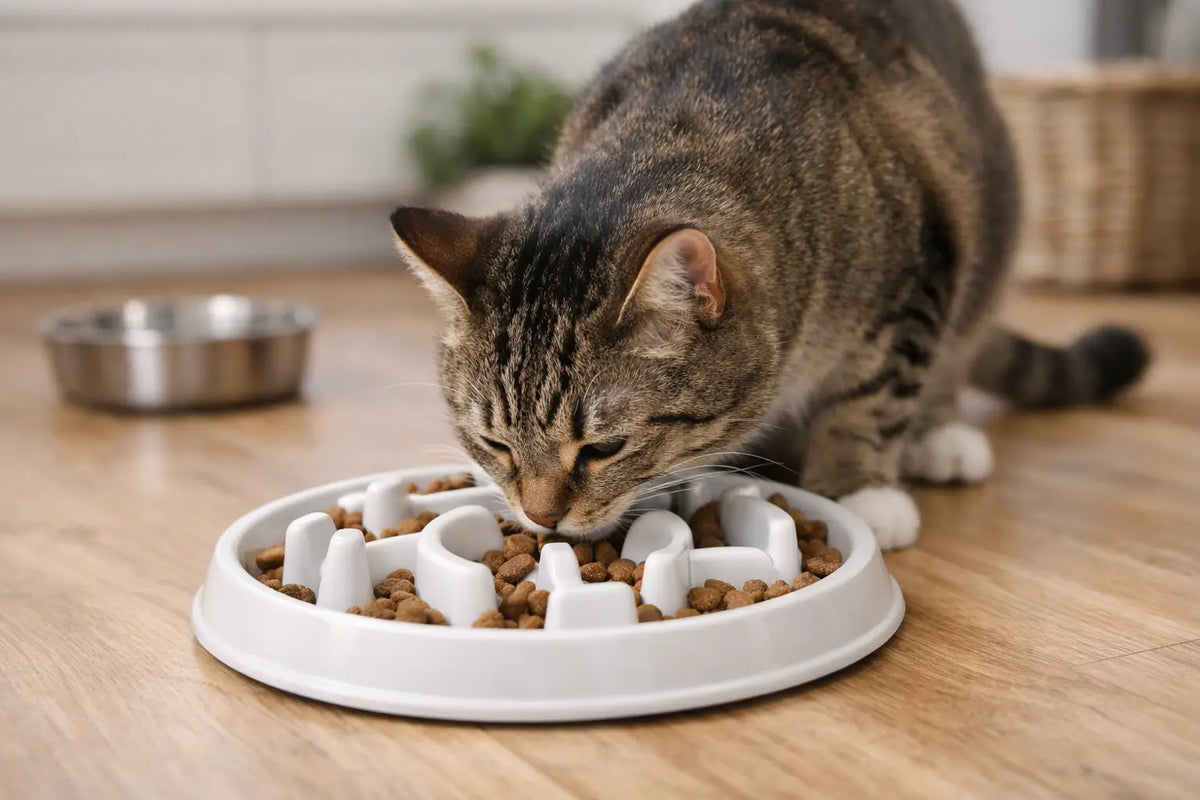 Why Choose a Slow Feeder Plate for Cats