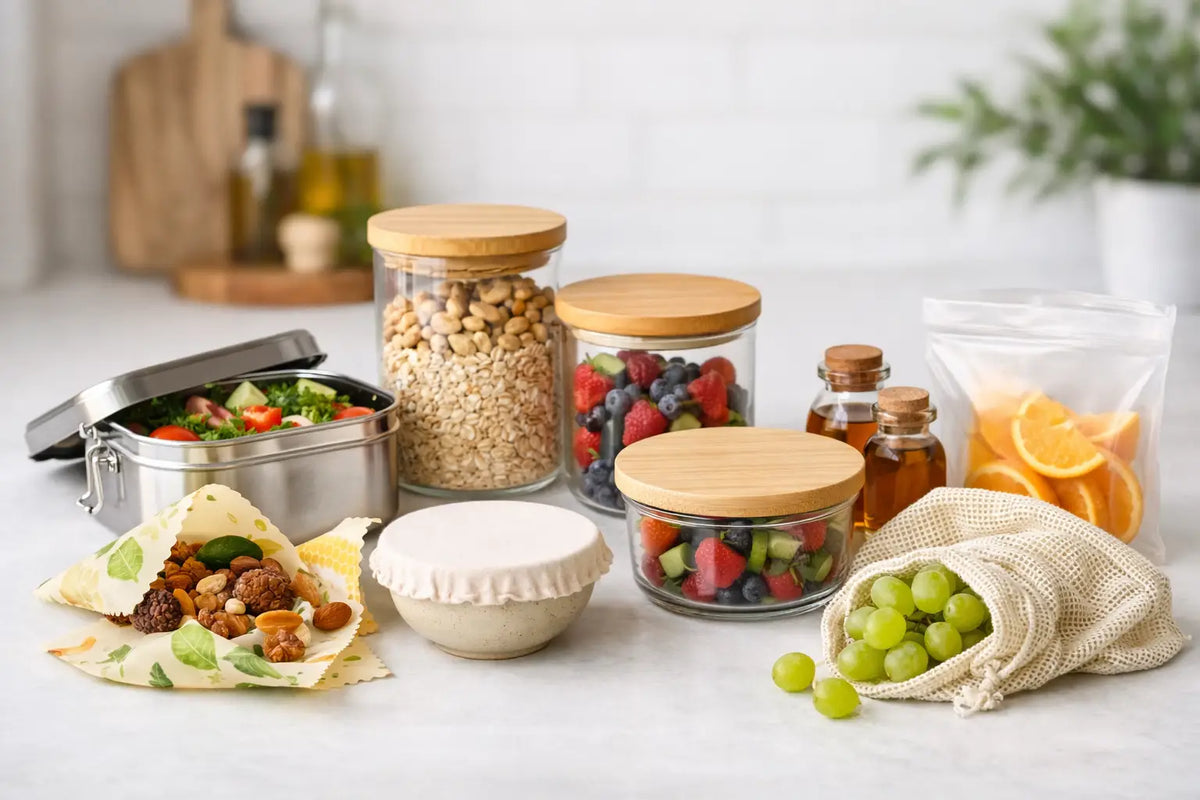 9 Plastic Free Food Storage Alternatives