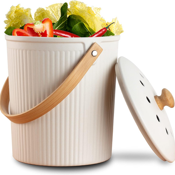 Countertop Compost Bin with Bamboo Fiber