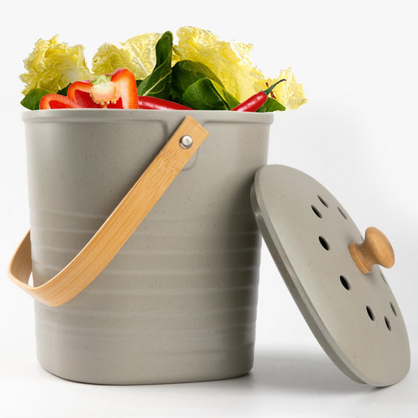 Countertop Compost Bin with Bamboo Fiber