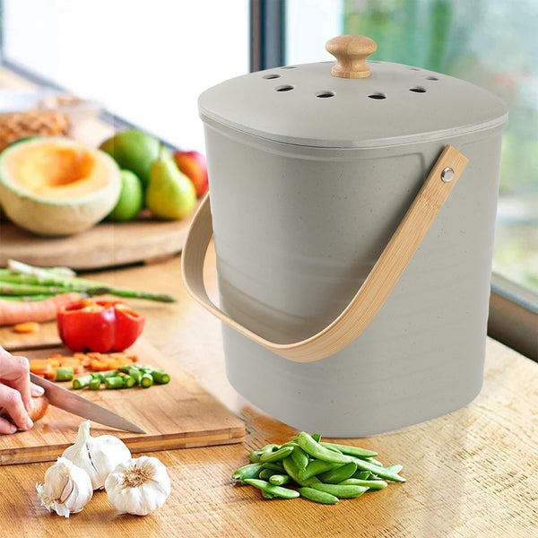 Countertop Compost Bin with Bamboo Fiber