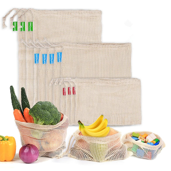 Reusable Cotton Mesh Produce Bag