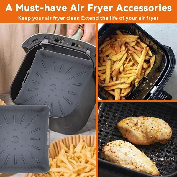 23cm Silicone Air Fryer Tray
