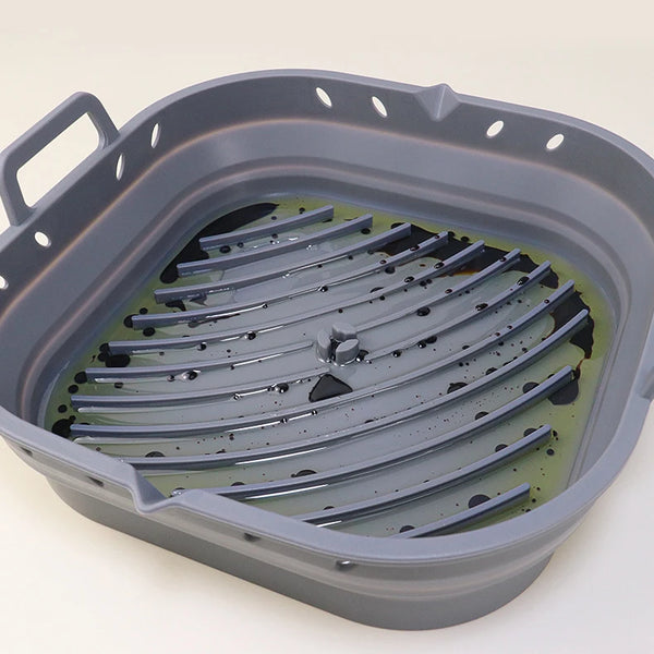 Dual Space Silicone Air Fryer Tray