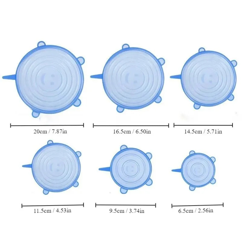 Fresh Seal Silicone Food Cover 6pcs Set